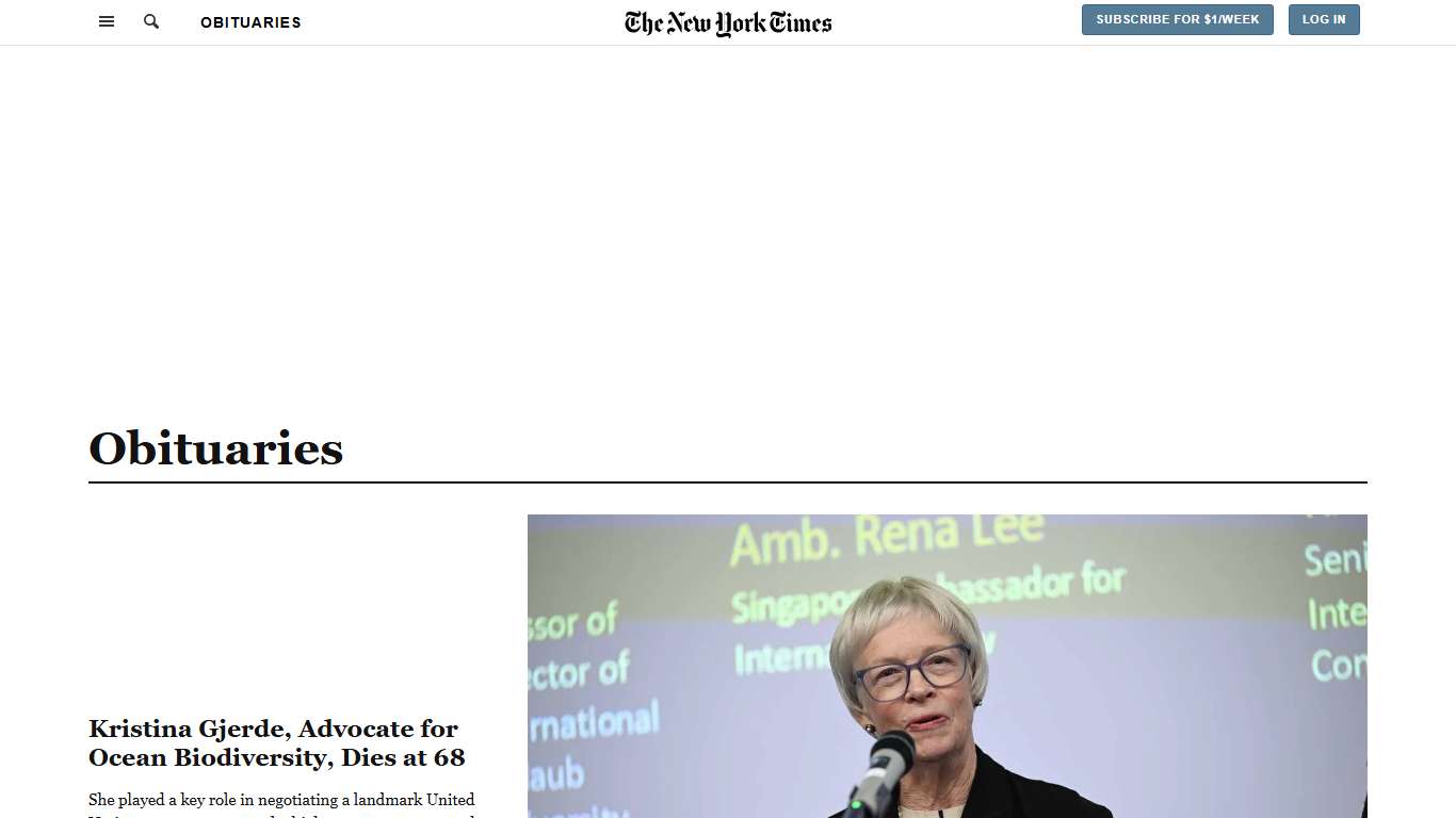 Obituaries - The New York Times